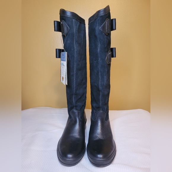 NWT Ariat Summit Waterproof Black Leather Tall Riding Boot sz 7B 66001 - Picture 2 of 16